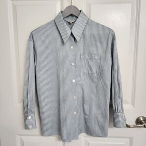 Petite Studio - Pinstripe Button Down
